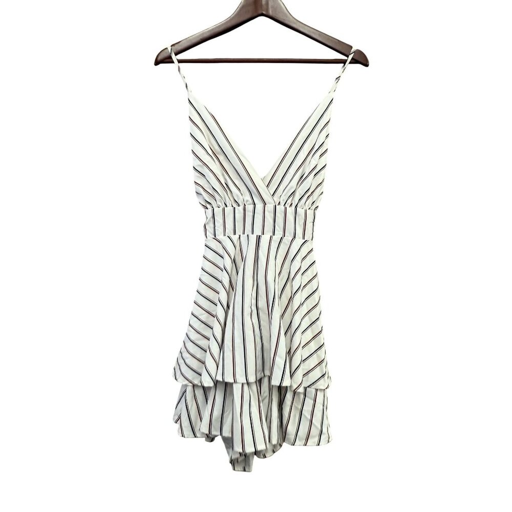 Hyfve Stripe Tiered Romper Medium NWT